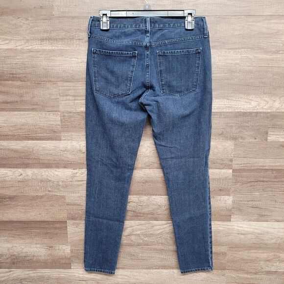 Gap Denim Mid Rise True Skinny‎ Jeans Super Slimming Blue Womens Size 28 - Picture 3 of 10